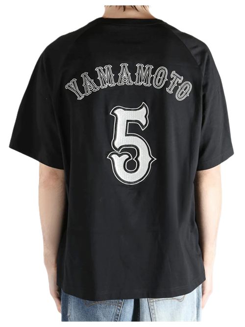 Y-3T-shirt in cotone con ricamo Adidas Y3 | KQ9307BLACK